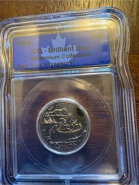 1999 Canada Millennium 'Les Voyageurs' Coin - Brilliant Uncirculated